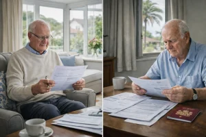 British pensioner updating pension docunemts