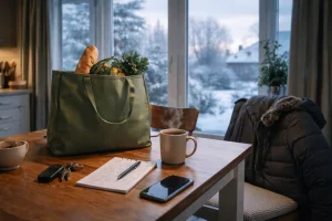 Christmas morning in the kitchen