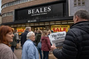 Public reaction on last day of Beales store