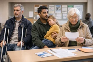 Waiting Area Where People are Gathered to Know the Updates of December Payment Changes