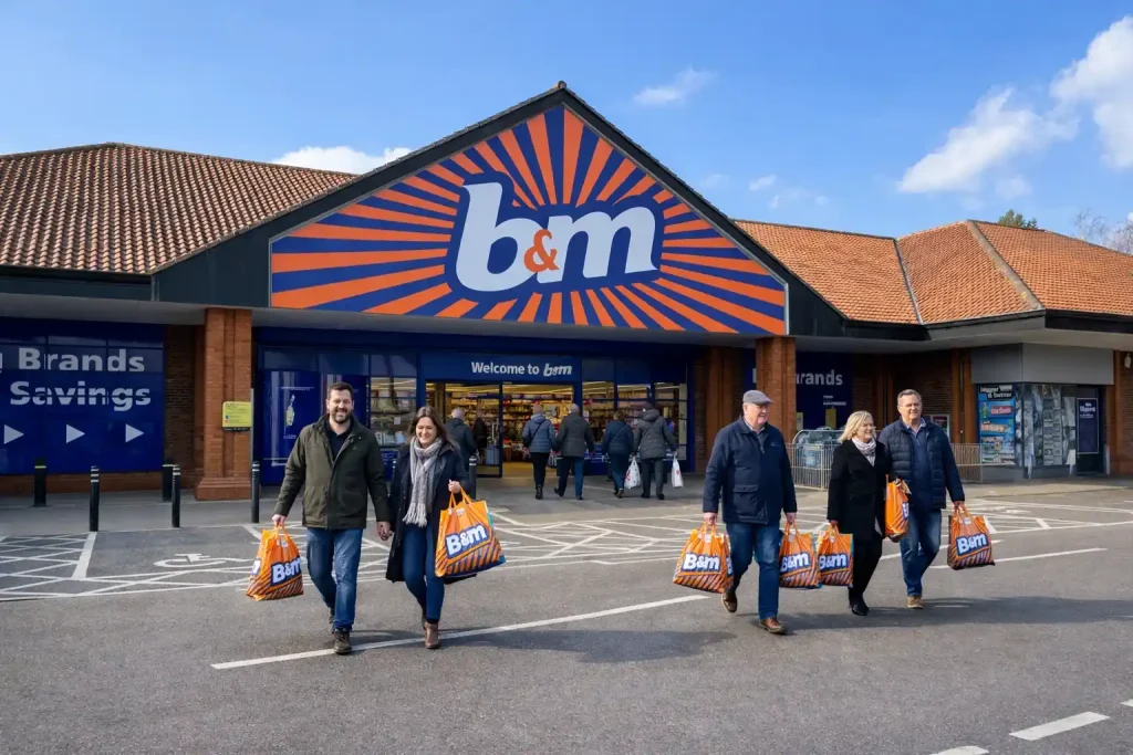 b&m christmas eve shopping