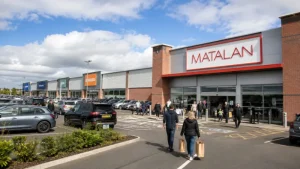 Busy Carlisle retail park with Matalan representing the retailer’s return to the city