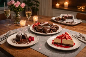 What Desserts Are Included in the Valentine Dine In