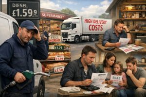 How do higher diesel prices affect households and businesses
