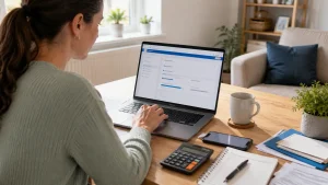 Universal Credit claimant applying for a Budgeting Advance through an online account