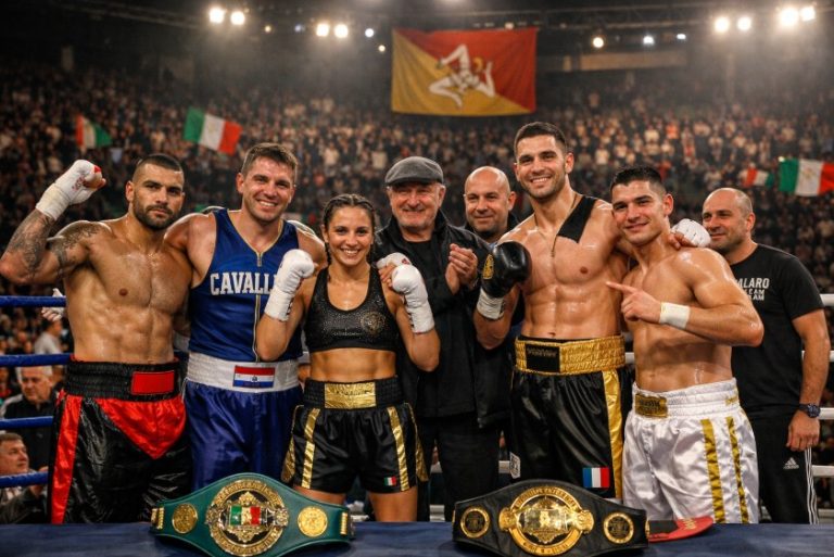 London-Based Sponsor Celebrates Clean Sweep at Catania Boxing Gala