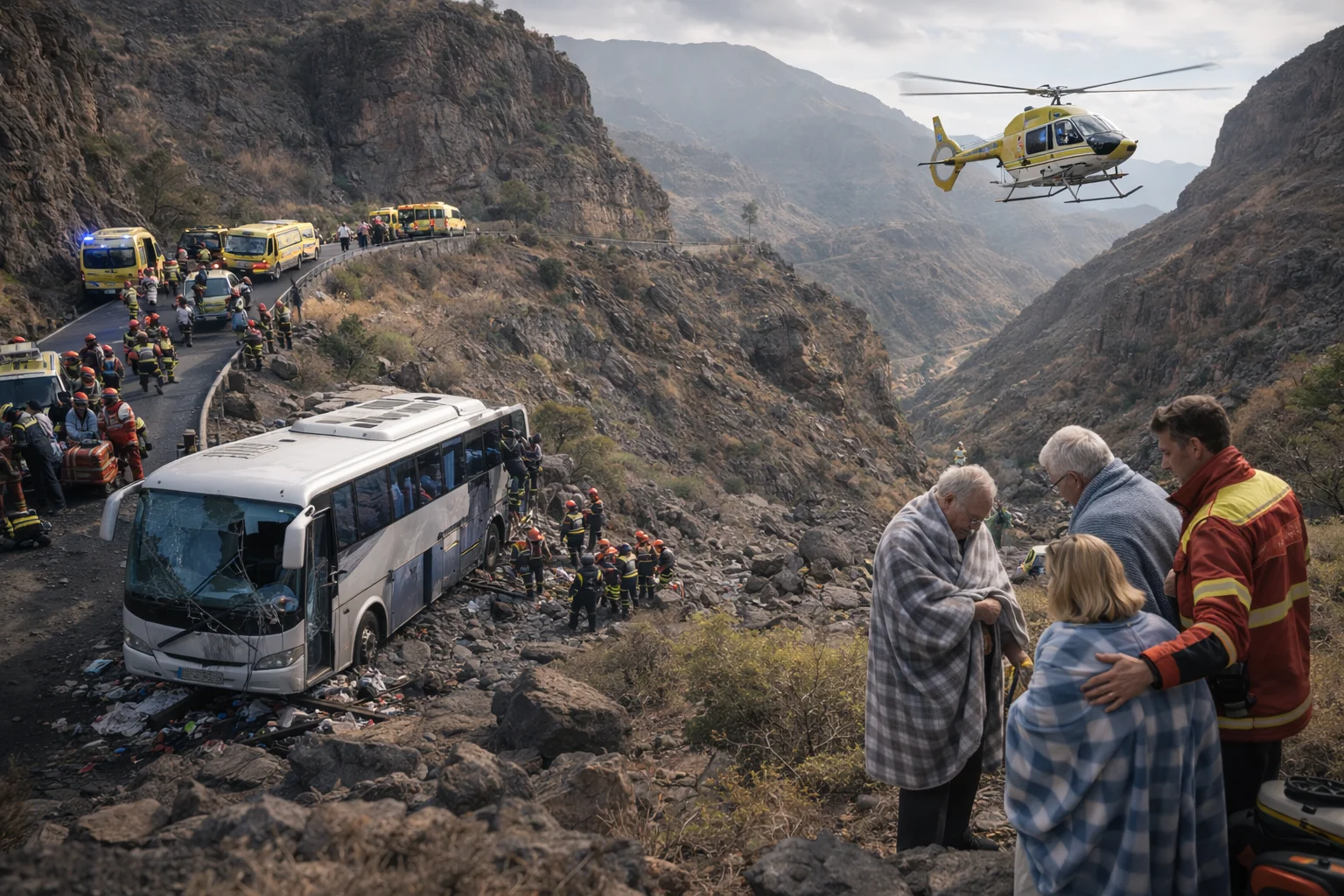 Canary Islands Bus Crash: 1 Dead, 27 Hurt in La Gomera